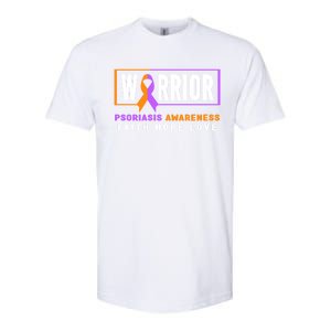 Psoriasis Warrior Gift Psoriasis Awareness Great Gift Softstyle CVC T-Shirt