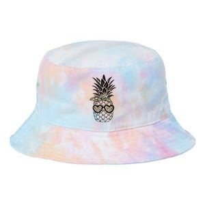 Pineapple Wearing Glasses Leopard Fun Pineapple Tie Dye Newport Bucket Hat