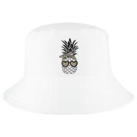 Pineapple Wearing Glasses Leopard Fun Pineapple Cool Comfort Performance Bucket Hat