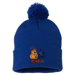 Pumpkin Witch Hats Snow I Love Beings A Cma Halloween Meaningful Gift Pom Pom 12in Knit Beanie