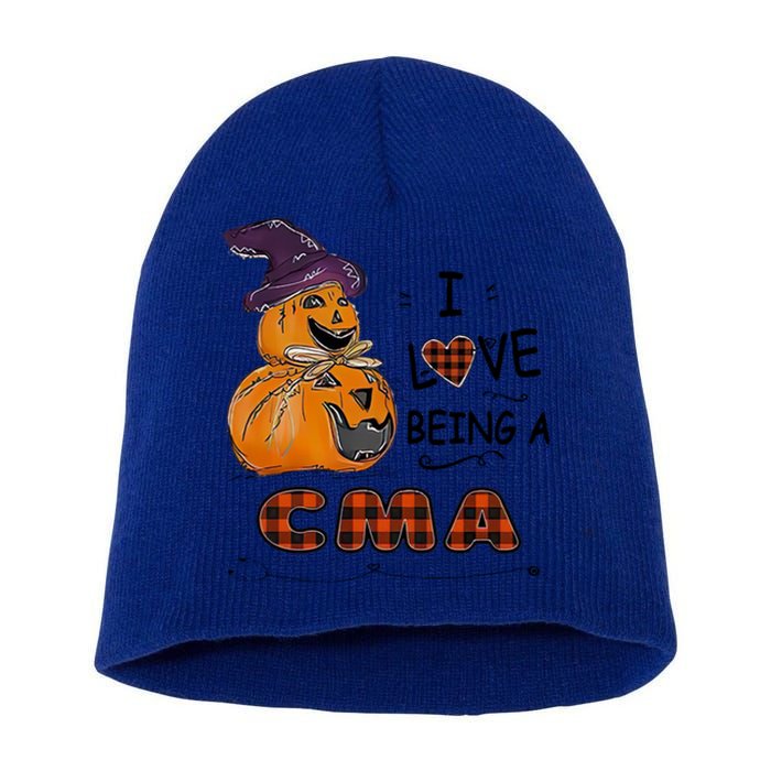 Pumpkin Witch Hats Snow I Love Beings A Cma Halloween Meaningful Gift Short Acrylic Beanie