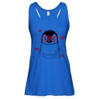 Penguin With Heart Glasses Valentines Day Penguin Lover Great Gift Ladies Essential Flowy Tank