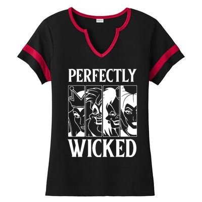 Perfectly Wicked Halloween Womens Halloween Witch Ladies Halftime Notch Neck Tee