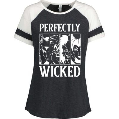 Perfectly Wicked Halloween Womens Halloween Witch Enza Ladies Jersey Colorblock Tee