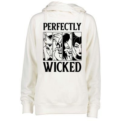 Perfectly Wicked Halloween Womens Halloween Witch Womens Funnel Neck Pullover Hood