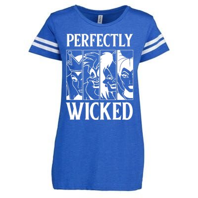 Perfectly Wicked Halloween Womens Halloween Witch Enza Ladies Jersey Football T-Shirt