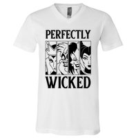 Perfectly Wicked Halloween Womens Halloween Witch V-Neck T-Shirt