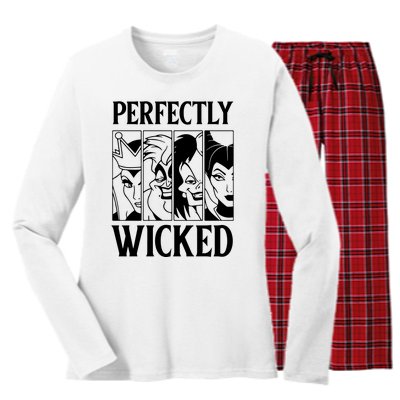 Perfectly Wicked Halloween Womens Halloween Witch Women's Long Sleeve Flannel Pajama Set 