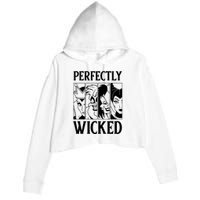 Perfectly Wicked Halloween Womens Halloween Witch Crop Fleece Hoodie