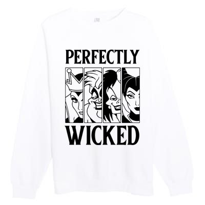 Perfectly Wicked Halloween Womens Halloween Witch Premium Crewneck Sweatshirt