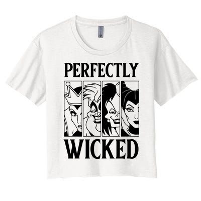 Perfectly Wicked Halloween Womens Halloween Witch Women's Crop Top Tee