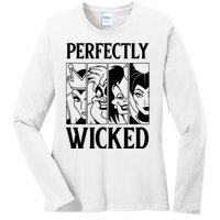 Perfectly Wicked Halloween Womens Halloween Witch Ladies Long Sleeve Shirt