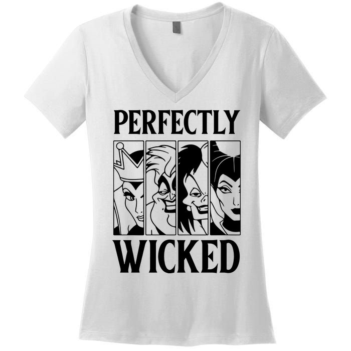 Perfectly Wicked Halloween Womens Halloween Witch Women's V-Neck T-Shirt