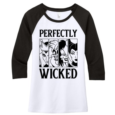 Perfectly Wicked Halloween Womens Halloween Witch Women's Tri-Blend 3/4-Sleeve Raglan Shirt