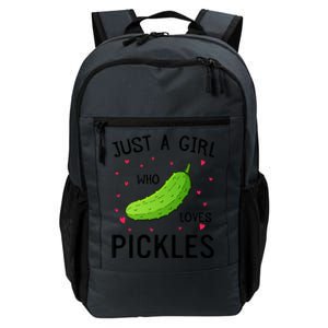 Pickle With Hearts Graphic Just A Who Loves Pickles Cute Gift Daily Commute Backpack