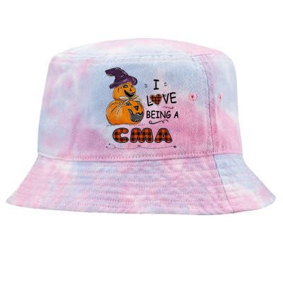 Pumpkin Witch Hats Snow I Love Beings A Cma Halloween Gift Tie-Dyed Bucket Hat