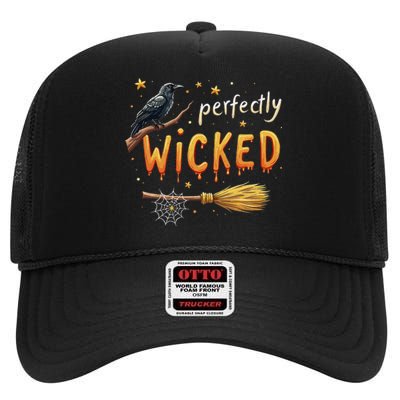 Perfectly Wicked Halloween Women Witchy Women High Crown Mesh Back Trucker Hat