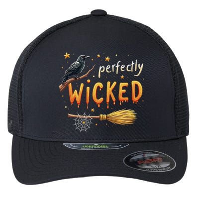 Perfectly Wicked Halloween Women Witchy Women Flexfit Unipanel Trucker Cap