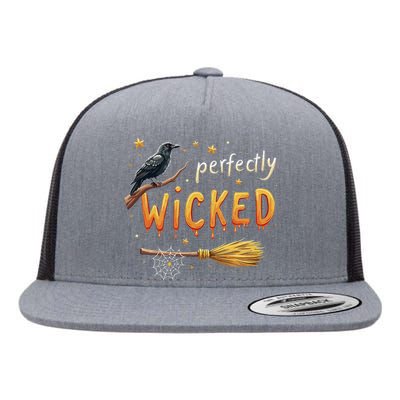 Perfectly Wicked Halloween Women Witchy Women Flat Bill Trucker Hat