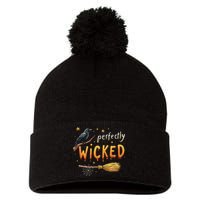 Perfectly Wicked Halloween Women Witchy Women Pom Pom 12in Knit Beanie