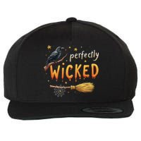 Perfectly Wicked Halloween Women Witchy Women Wool Snapback Cap