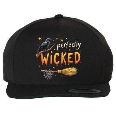 Perfectly Wicked Halloween Women Witchy Women Wool Snapback Cap