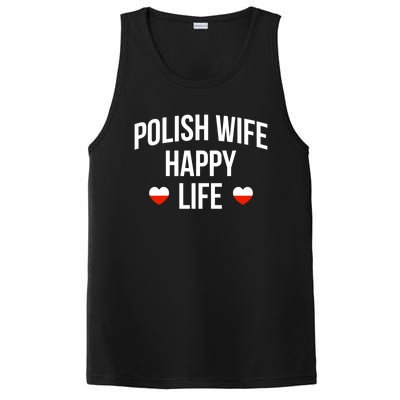 Polish Wife Happy Life Cute Gift PosiCharge Competitor Tank