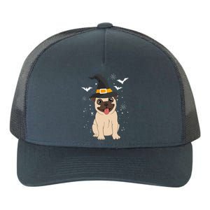 Pug Witch Halloween Dog Puppy Outfit Costume Trick Or Treat Yupoong Adult 5-Panel Trucker Hat