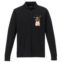 Pug Witch Halloween Dog Puppy Outfit Costume Trick Or Treat Performance Long Sleeve Polo