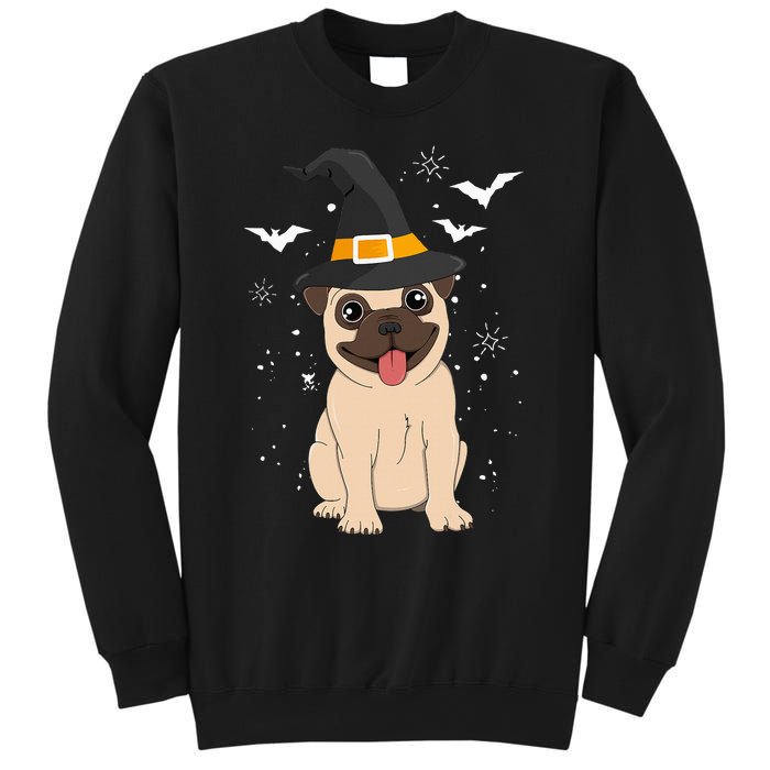 Pug Witch Halloween Dog Puppy Outfit Costume Trick Or Treat Sweatshirt