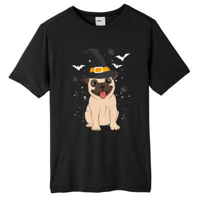 Pug Witch Halloween Dog Puppy Outfit Costume Trick Or Treat Tall Fusion ChromaSoft Performance T-Shirt