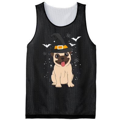 Pug Witch Halloween Dog Puppy Outfit Costume Trick Or Treat Mesh Reversible Basketball Jersey Tank