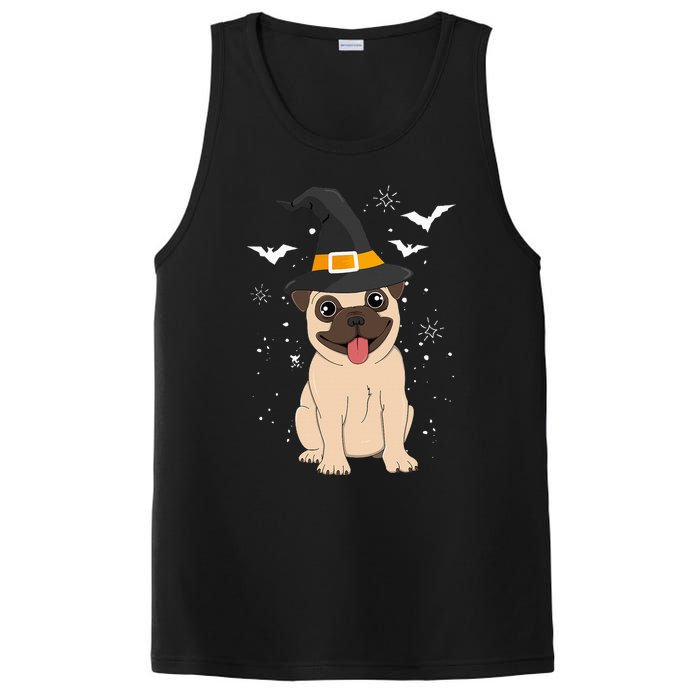 Pug Witch Halloween Dog Puppy Outfit Costume Trick Or Treat PosiCharge Competitor Tank