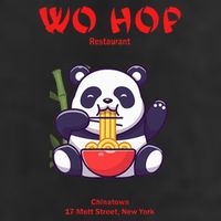 Panda Wo Hop Restaurant Best Bear 7 Panel Mesh Trucker Snapback Hat