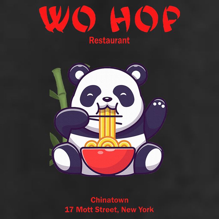 Panda Wo Hop Restaurant Best Bear 7 Panel Mesh Trucker Snapback Hat
