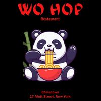 Panda Wo Hop Restaurant Best Bear Women's V-Neck T-Shirt