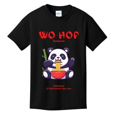 Panda Wo Hop Restaurant Best Bear Kids T-Shirt