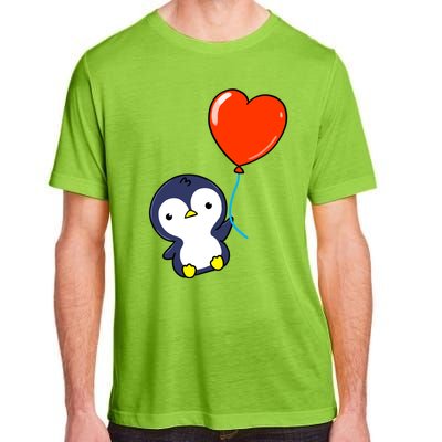 Penguin With Heart Balloon Valentines Day Penguin Great Gift Adult ChromaSoft Performance T-Shirt