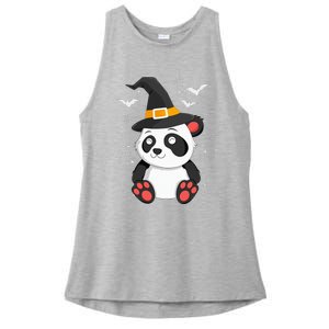 Panda Witch Halloween Bear China Animal Outfit Costume Ladies PosiCharge Tri-Blend Wicking Tank