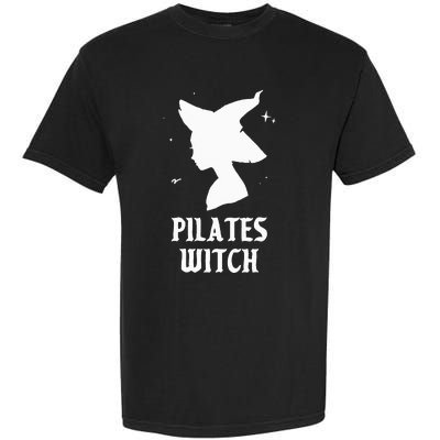 Pilates Witch Instructor Spooky Vibes Gym Halloween Costume Garment-Dyed Heavyweight T-Shirt