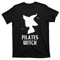 Pilates Witch Instructor Spooky Vibes Gym Halloween Costume T-Shirt