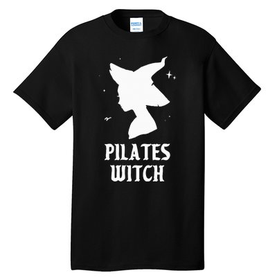 Pilates Witch Instructor Spooky Vibes Gym Halloween Costume Tall T-Shirt