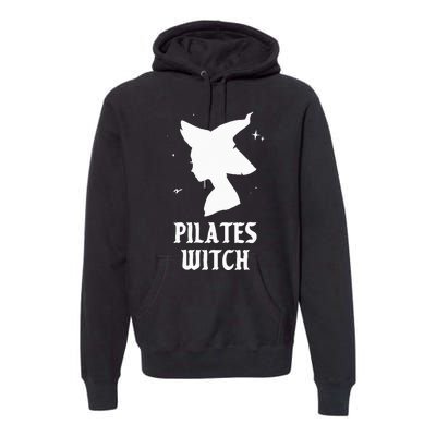 Pilates Witch Instructor Spooky Vibes Gym Halloween Costume Premium Hoodie