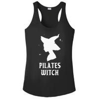 Pilates Witch Instructor Spooky Vibes Gym Halloween Costume Ladies PosiCharge Competitor Racerback Tank