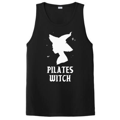 Pilates Witch Instructor Spooky Vibes Gym Halloween Costume PosiCharge Competitor Tank