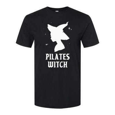 Pilates Witch Instructor Spooky Vibes Gym Halloween Costume Softstyle CVC T-Shirt