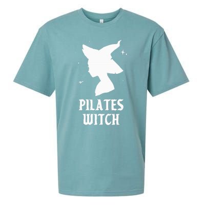 Pilates Witch Instructor Spooky Vibes Gym Halloween Costume Sueded Cloud Jersey T-Shirt