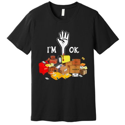 Postal Worker IM Ok Funny Premium T-Shirt