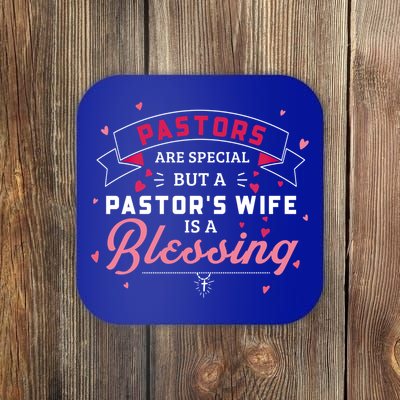 Pastor's Wife Is Blessing Christian Family Gift Coaster