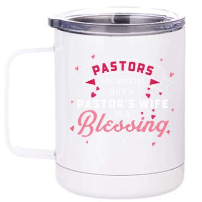 Pastor's Wife Is Blessing Christian Family Gift 12 oz Stainless Steel Tumbler Cup